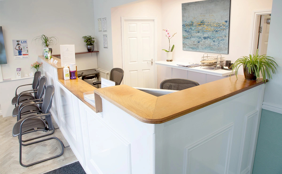 reception area of Chiropractic Associates Preston